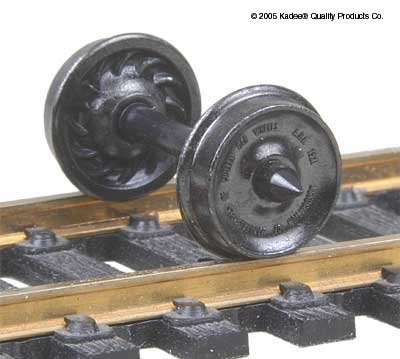 Kadee - Ho 33' Wheel Set Frt Ribbed
