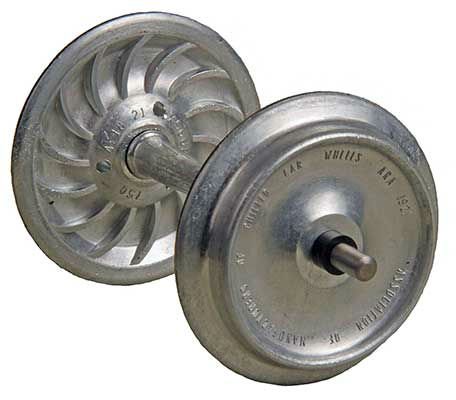 Kadee - G Uncolored Ribbed Mtl Wheels