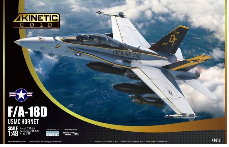 Kinetic - FA-18D USMC Hornet VMFA-242 BATS 1:48