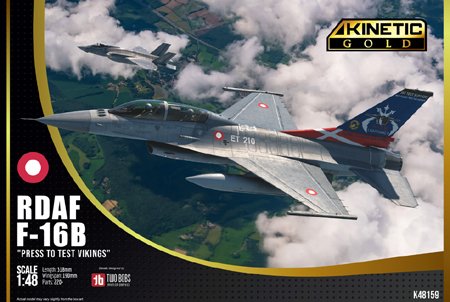 Kinetic - F-16B RDAF 1:48 Press to Test Vikings