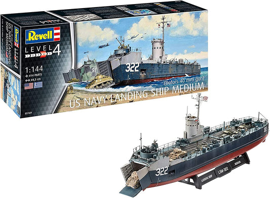 Revell - 1/144 US Navy Landing Ship Medium w/Bofors 40mm Gun