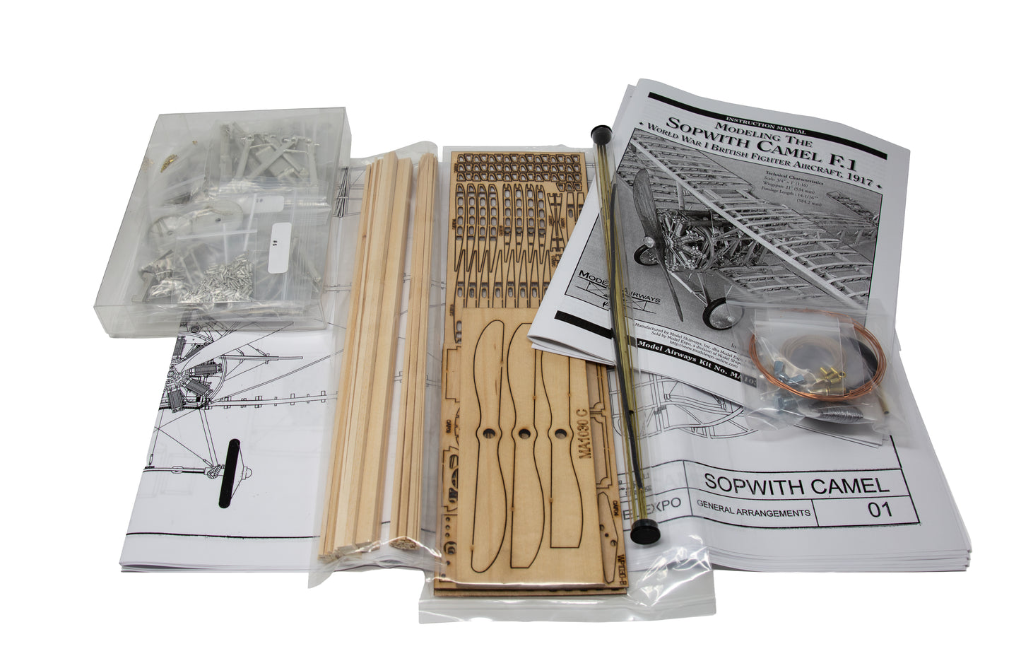 Model Airways Sopwith Camel WWI Fighter 1:16 Scale Aircraft Kit