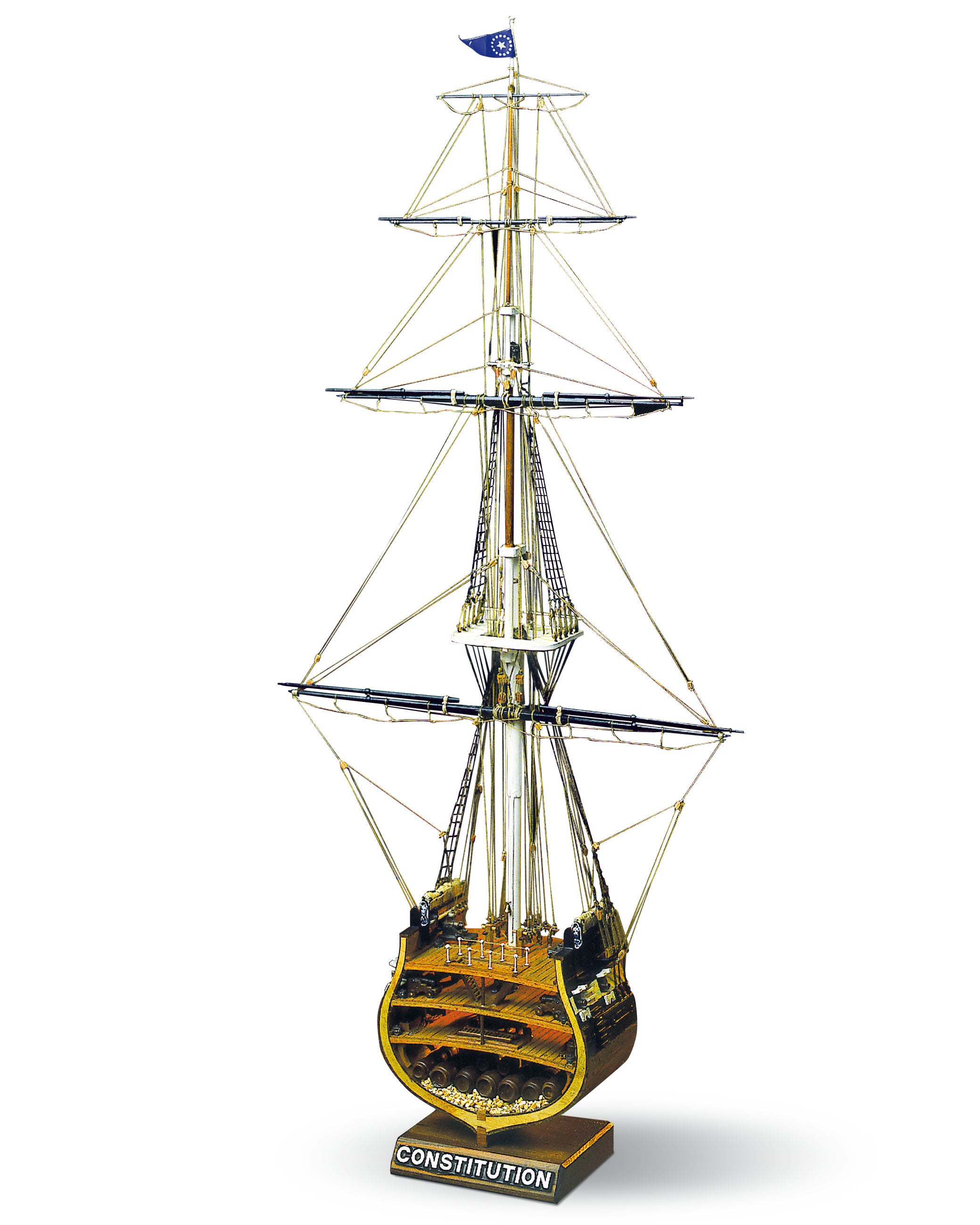 USS Constitution Cross Section 1:93 Scale MV32 Plank-on-Frame Kit