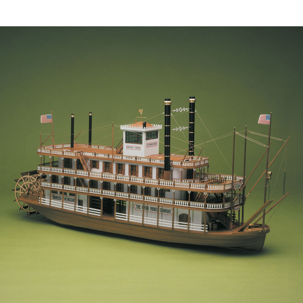 Mantua - 734 Mississippi River Steamboat Model Ship Kit - 1:50 Scale