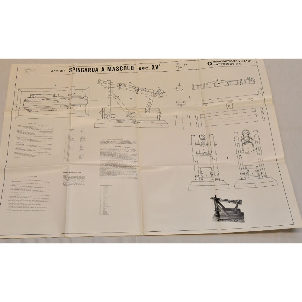 Mantua - 811 Spingarda a Mascolo Cannon 1:17