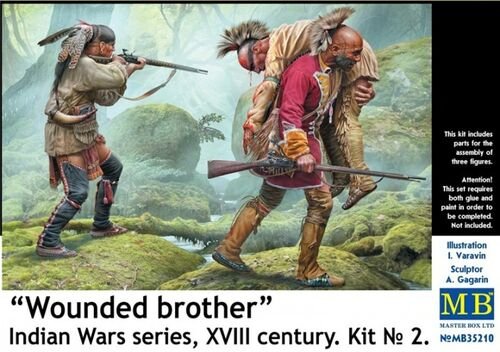 MB - Wounded Brother Indian Wars 1:35