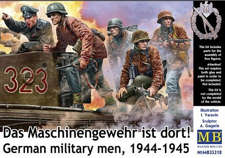 MB - German Military Men 1944-45 5 figs 1:35