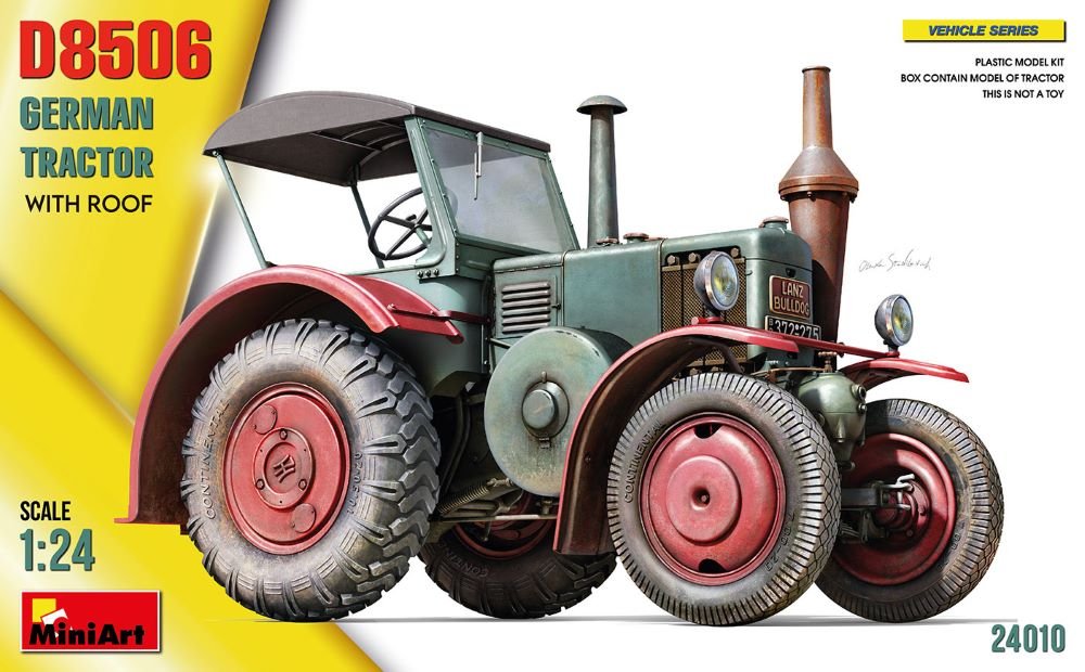 Mini Art - German D8506 Tractor w/Roof 1:24