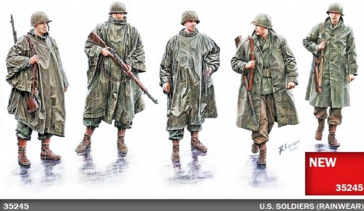 Mini Art - WWII US Soldiers in Rainwear(5) 1:35