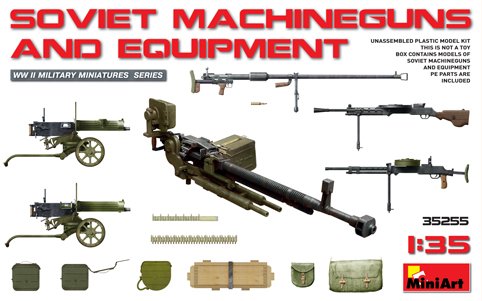 Mini Art - Soviet Machine Guns + E 1:35