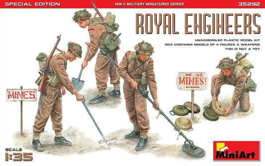 Mini Art - WWII Royal Engineers 4pk 1:35