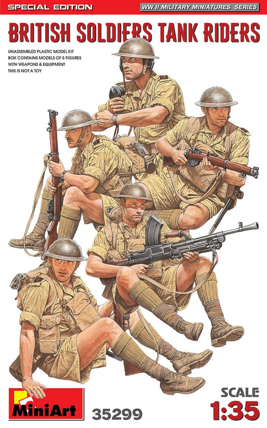 Mini Art - British Soldiers Tank Riders 1:35
