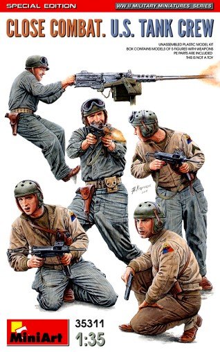 Mini Art - Close Combat US Tank Crew 5pc 1:35