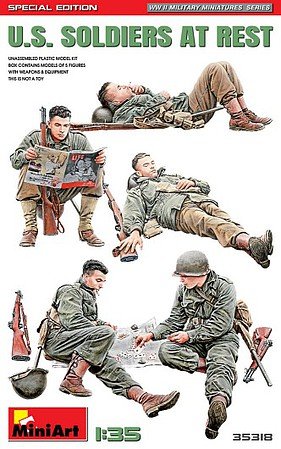 Mini Art - US Soldiers at Rest 5pc 1:35