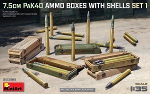 Mini Art - 7.5cm PaK40 Ammo Boxes w/shells #1 1:35