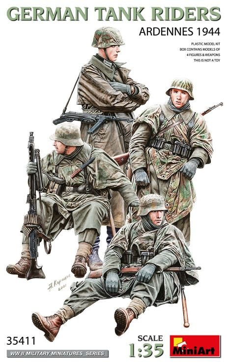 Mini Art - WWII German Tank Riders Ardennes 1:35