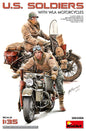 Mini Art - US Soldiers w/WLA Motorcycles 1:35