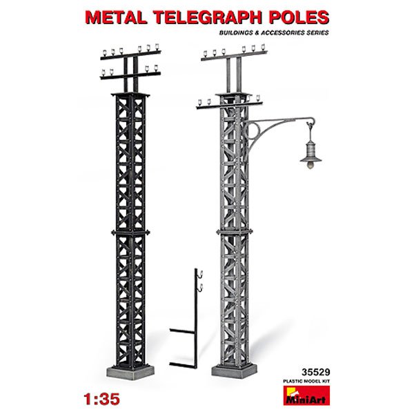 Mini Art - Metal Tetegraph Poles 1:35