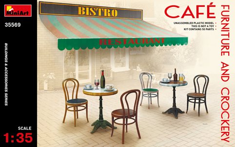 Mini Art - Cafe Furniture w/acc. 1:35