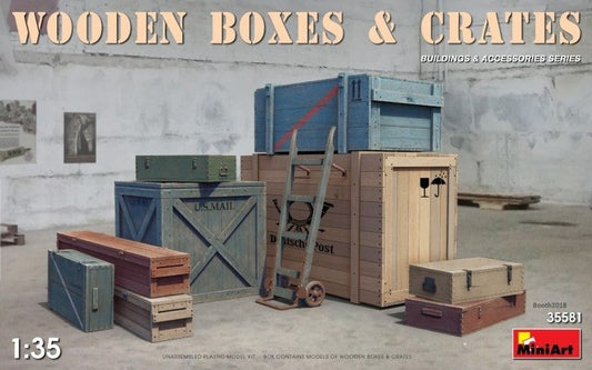 Mini Art - Wooden Boxes & Crates 1:35