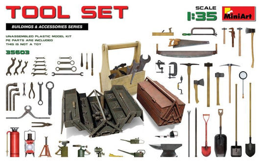 Mini Art - Tool Set: Various Tools & Boxes 1:35