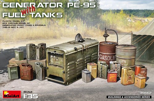 Mini Art - US PE95 Generator w/Fuel Cans 1:35