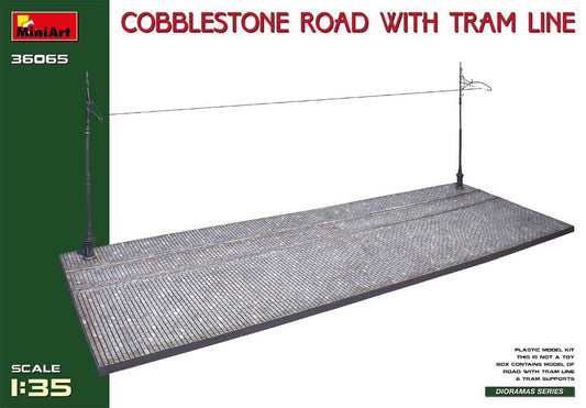 Mini Art - Cobblestone Road Section w/tramline 1:35