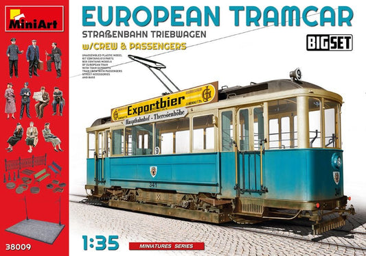 Mini Art - European Tramcar 641 w/figs 1:35