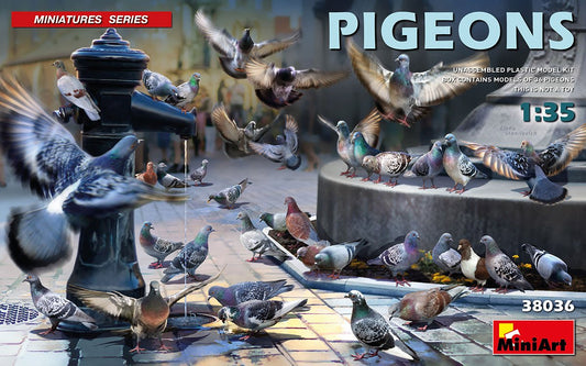 Mini Art - Pigeons 36pk 1:35