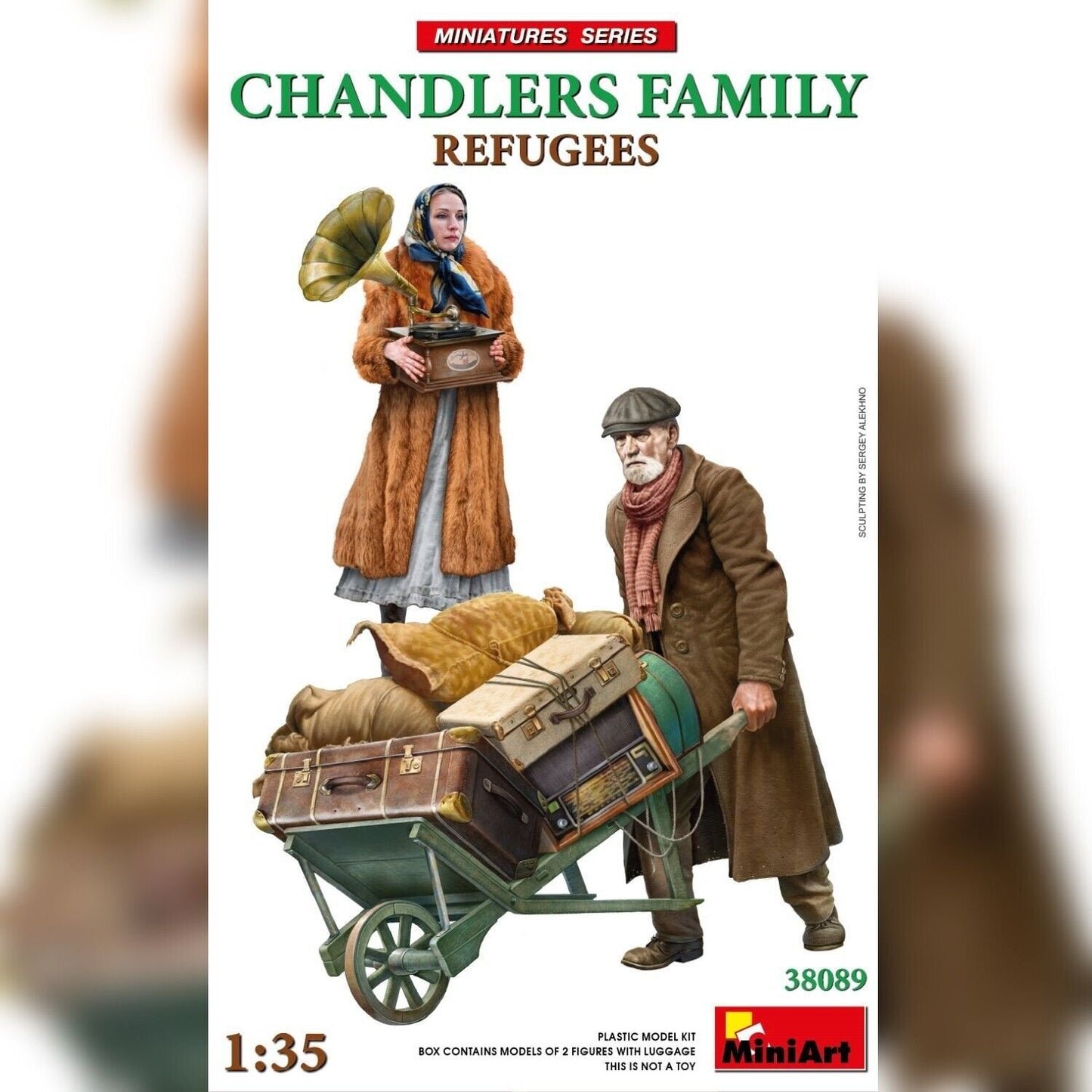 Mini Art - Refugees Chandlers Family w/cart 1:35