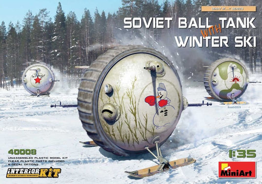 Mini Art - Soviet Ball Tank w/skis & int. 1:35