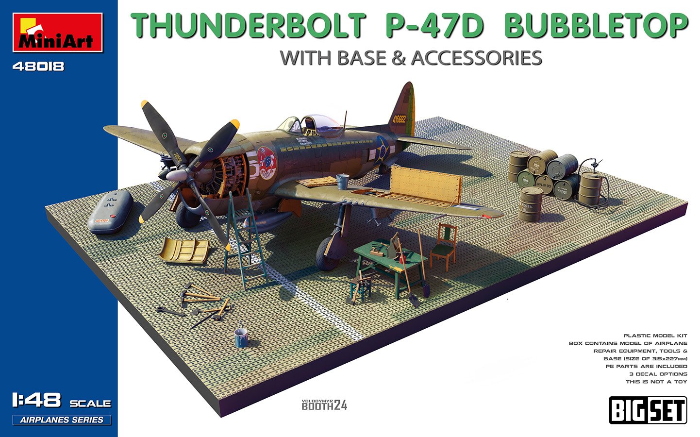 Mini Art - P-47D Thunderbolt Bubbletop w/Dio 1:48