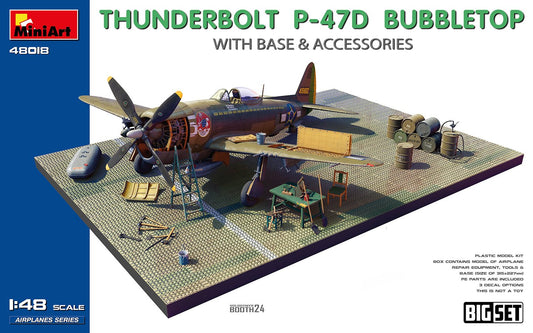 Mini Art - P-47D Thunderbolt Bubbletop w/Dio 1:48