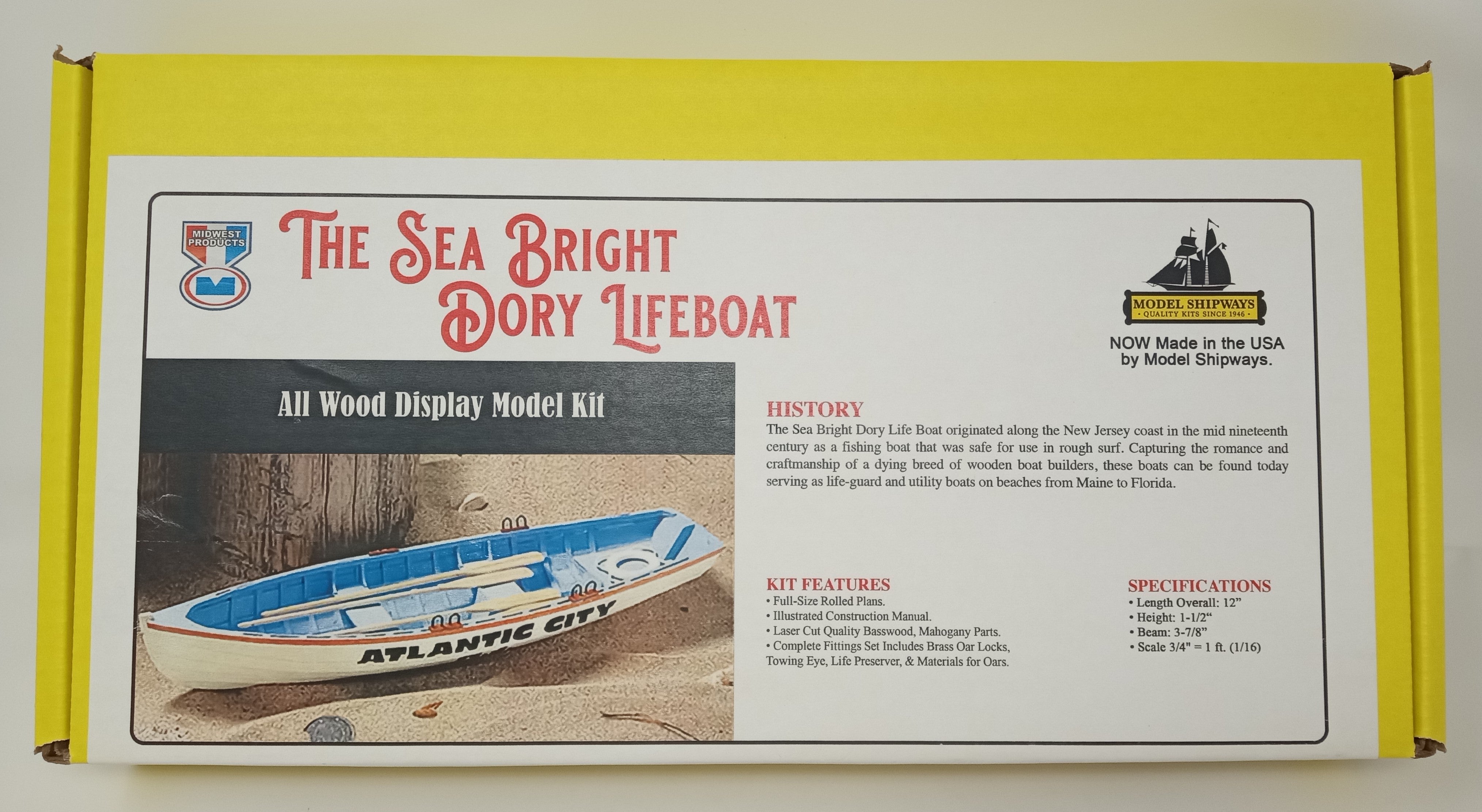 Midwest - Sea Bright Dory 1:16 – Model Expo Online