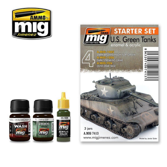 MIG Jimenez - US Green Vehicles Set
