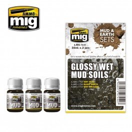 MIG Jimenez - Glossy Wet Mud Soils Set