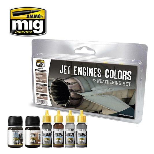 MIG Jimenez - Jet Engines Colors & Weathering Set
