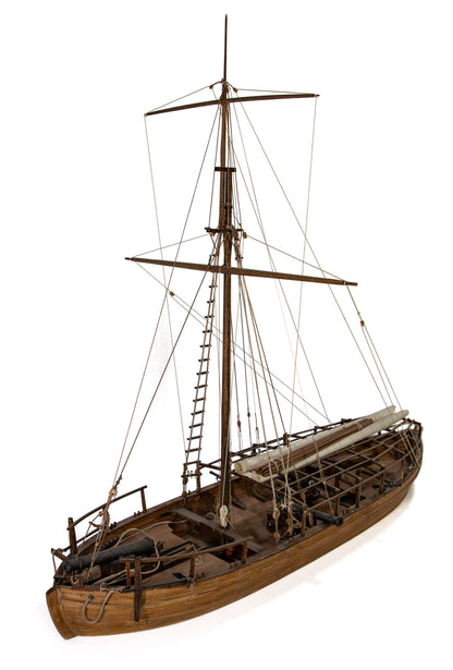 Model Shipways GUNBOAT PHILADELPHIA AMERICAN FLEET 1776 1:24 SCALE