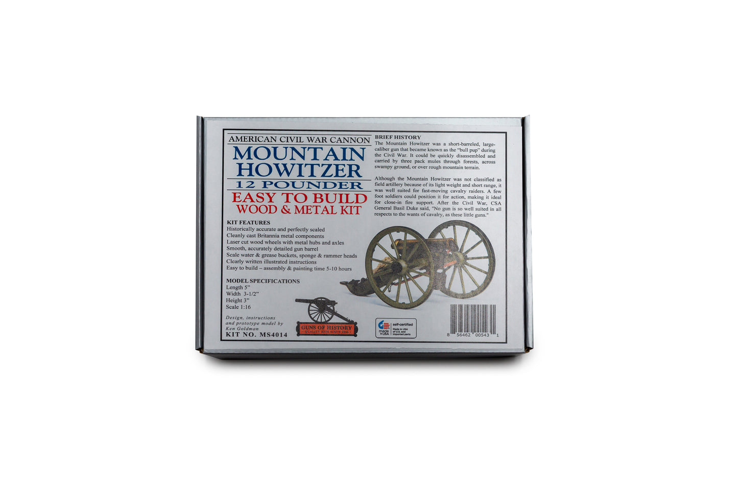 Guns of History MOUNTAIN HOWITZER 12-PDR 1:16 Scale