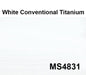 Model Expo - 1 Oz. White, conventional titanium