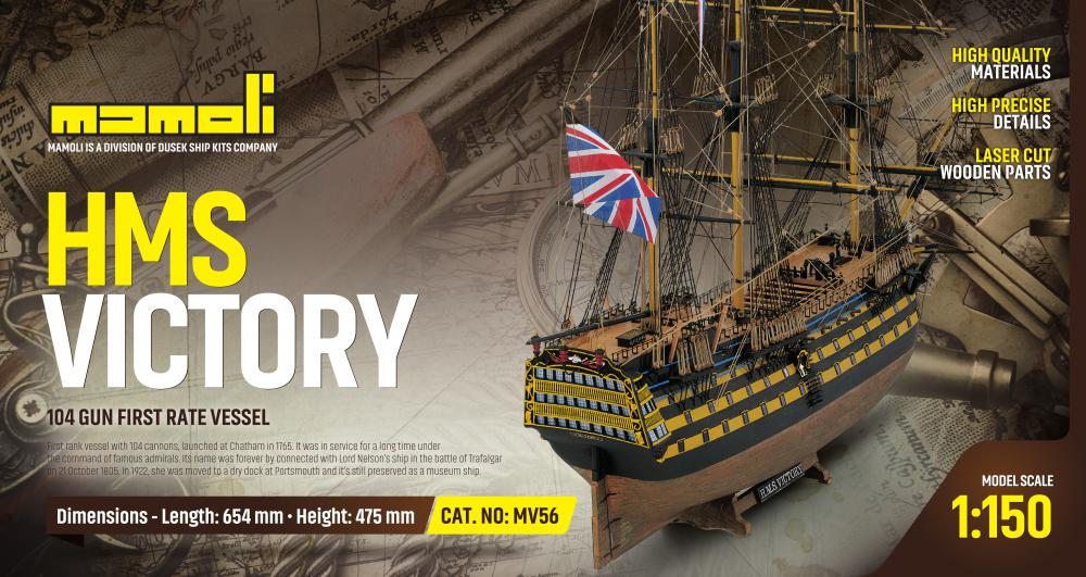 Dusek-Mamoli - Mamoli MV56 HMS Victory Scale 1/150 – Model Expo Online