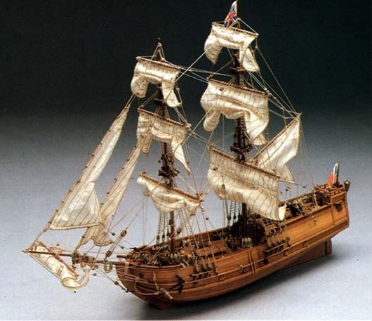 Mantua - 769 Golden Star - Wooden Plank - On - Bulkhead Kit Scale 1:150 21" Long