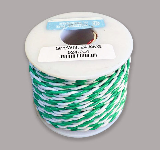 Nce Corporation - 24 Awg Grn/Wht 100'