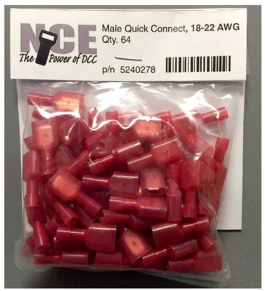 Nce Corporation - 18-22 Awg Male Qk Conn Red 64