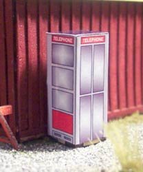 Osborn - Ho Vintage Phone Booth 4/pk
