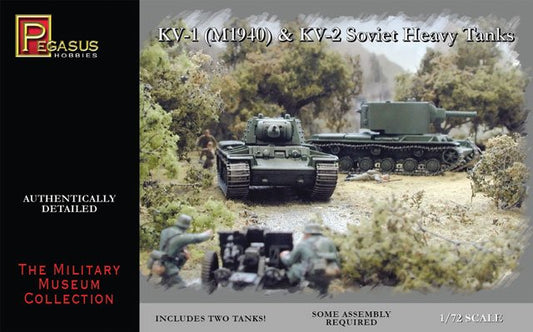 Pegasus - Kv-1 & Kv-2 Soviet Tanks 1:72