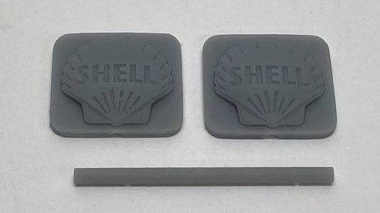 Phoenix - N Scale Gas Station Sign,Shell 2 Sets