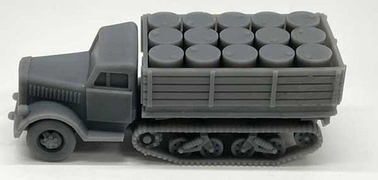 Phoenix - HO Half Track Drum filled bed flcar load