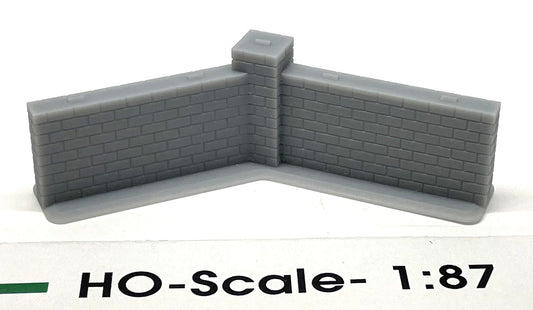 Phoenix - HO 7' Brick Wall 135 Degree Corner