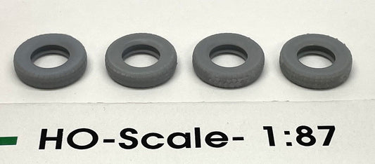 Phoenix - HO Individual Tires, Undecorated 4pc